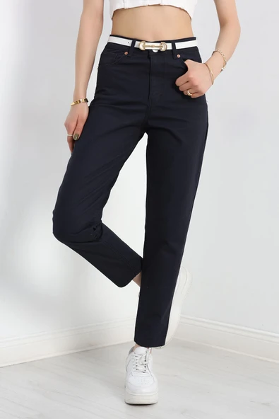 Boyfriend Kot Pantolon Lacivert - 3