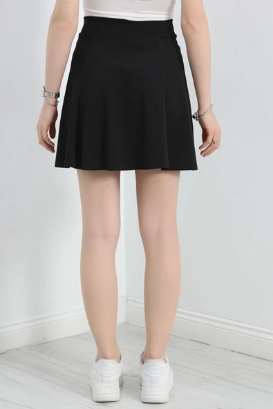Dalgıç Kloş Etek Siyah - 6