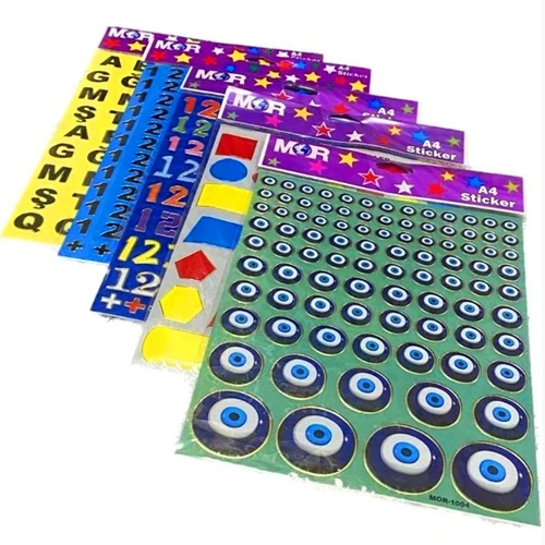 A4 Sticker Karışık - 10 adet ürün görseli