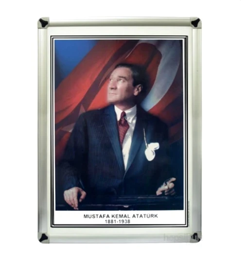 Akyazı Atatürk Portresi 35X50 - Metal Çerçeve ürün görseli