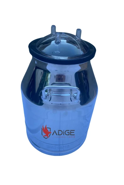 Yaprak Süt Sağım Makinesi Krom Güğüm 30 Lt Kapak Dahil