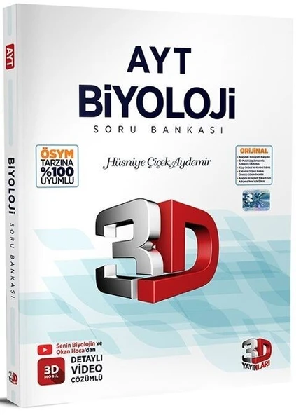 3D YAYINLARI AYT BİYOLOJİ SORU BANKASI