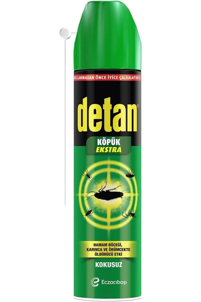 Detan KÖPÜK EKSTRA KOKUSUZ 275 ML - (HAMAMBÖCEĞİ VE ÖRÜMCEKTE ETKİLİ) - 2