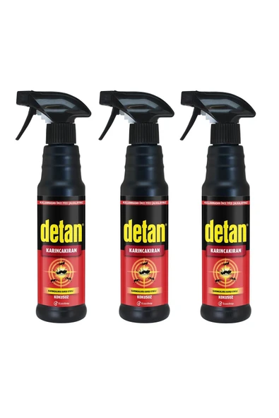Detan Karınca Kıran İlacı Kokusuz 325 Ml x 3 Adet
