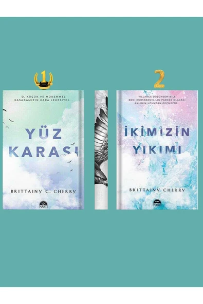 Unikod Yüz Karası / İkimizin Yıkımı / Karton Kapak 2'li Set // Brittainy C. Cherry