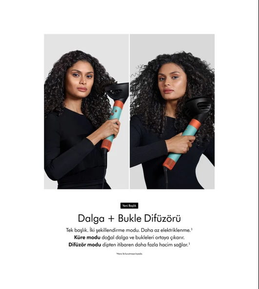 Dyson Airwrap i.d. Kıvırcık+Bukleli Jasper Plum Saç Şekillendirme Seti - 6