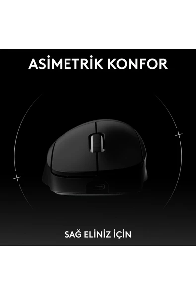 logitech G PRO X SUPERLIGHT 2 DEX LIGHTSPEED HERO 2 32K DPI Sensör PC/Mac için Kablosuz Oyun Mouse'u - Siyah - 2