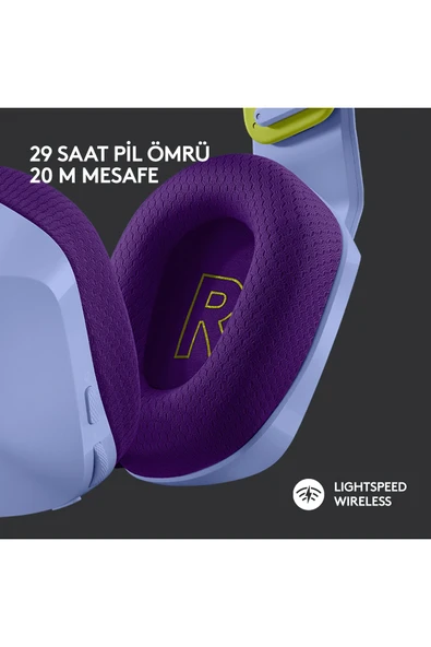 logitech G G733 LIGHTSPEED RGB Kablosuz 7.1 Surround Ses Oyuncu Kulaklığı - Lila - 4