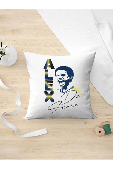 Panorama Ajans Alex De Souza Silüet Futbol Portre Imzalı Fenerbahçe Yastık Kılıfı ürün görseli 1