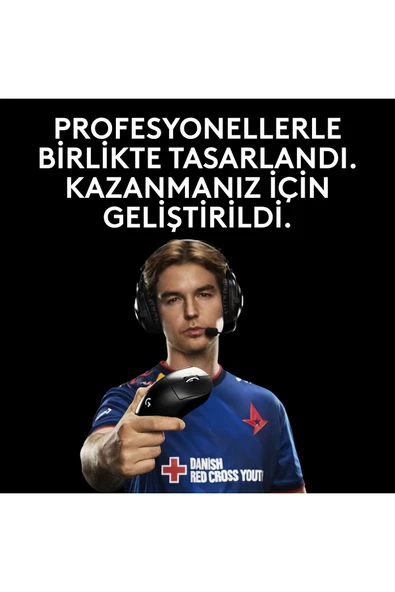 logitech G PRO X SUPERLIGHT 2 DEX LIGHTSPEED HERO 2 32K DPI Sensör PC/Mac için Kablosuz Oyun Mouse'u - Siyah - 6