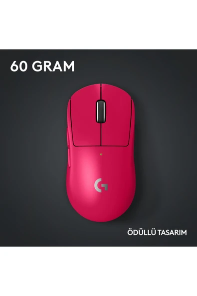 logitech G Pro X Superlight 2 Lightspeed Kablosuz Magenta Gaming (OYUNCU) Mouse 910-006798 - 8