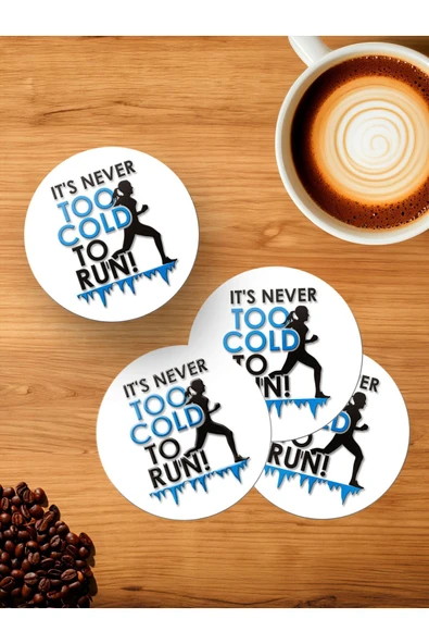 Panorama Ajans Sporculara Özel Fitness Motivasyon Mouse Spor Salonu 4'lü Ahşap Bardak Altlığı ürün görseli 1