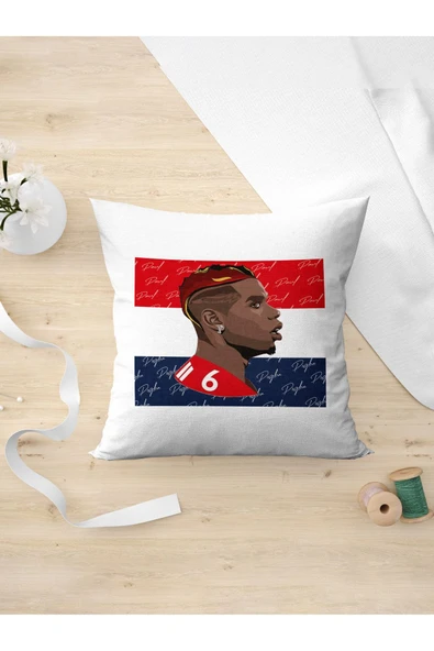 Panorama Ajans Poul Pogba Fransa Yıldız Futbolcu Portre Yastık Kılıfı ürün görseli 1