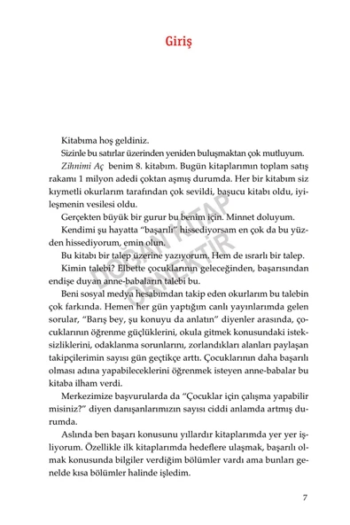 Doğan Kitap Zihnimi Aç - Neurozihin İle Çocuğunu Başarıya Ulaştır / M. Barış Muslu / Doğan Kitap / 9786256666153 - 4