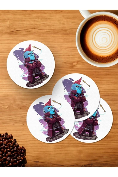 Panorama Ajans Galaksinin Koruyucuları Marvel Yondu 4'lü Ahşap Bardak Altlığı ürün görseli 1