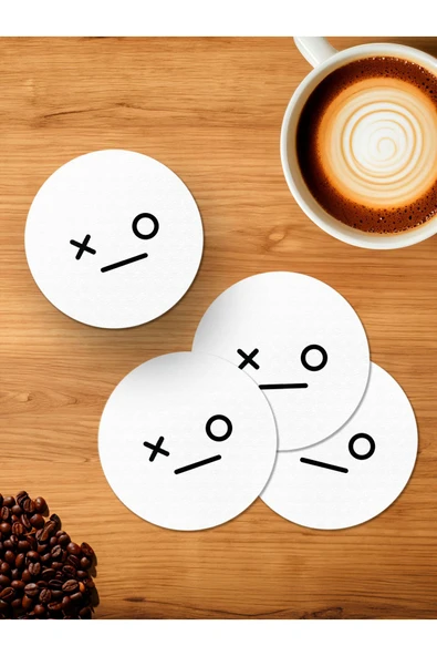 Panorama Ajans Ex 4'lü Ahşap Bardak Altlığı ürün görseli 1