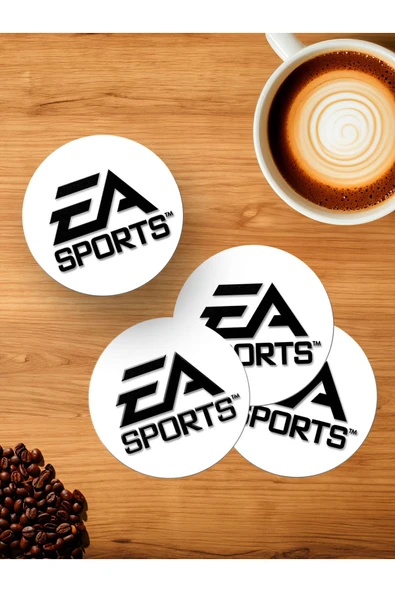 Panorama Ajans EA Sports Oyun Yapım Şirket 4'lü Ahşap Bardak Altlığı ürün görseli 1