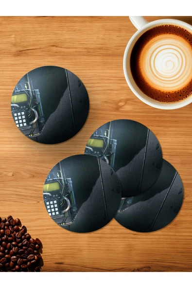 Panorama Ajans Counter Strike Bomb Has Been Plantend Bomba 4'lü Ahşap Bardak Altlığı ürün görseli 1