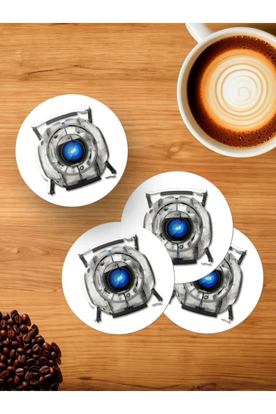 Panorama Ajans Timeless Hayranlarına Prototif Tasarım Sticker 4'lü Ahşap Bardak Altlığı ürün görseli 1