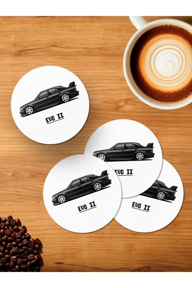 Panorama Ajans Evo 2 4'lü Ahşap Bardak Altlığı ürün görseli 1