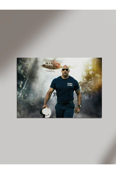 Panorama Ajans Dwayne Johnson The Rock Ahşap Poster Tablo