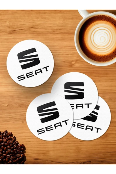 Panorama Ajans Seat 4'lü Ahşap Bardak Altlığı ürün görseli 1