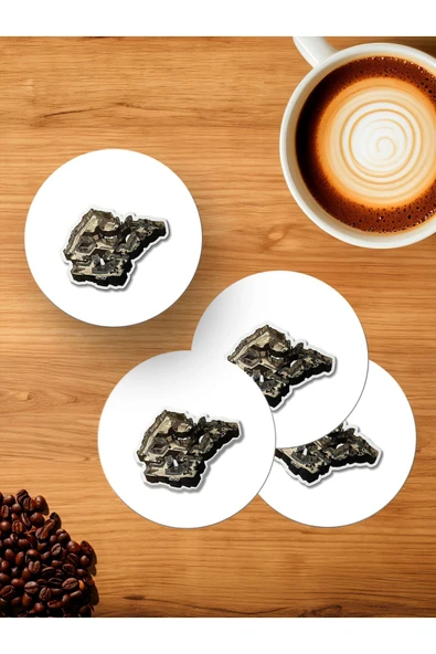 Panorama Ajans CSGO Counter Strike Dust2 Map Sticker 4'lü Ahşap Bardak Altlığı ürün görseli 1