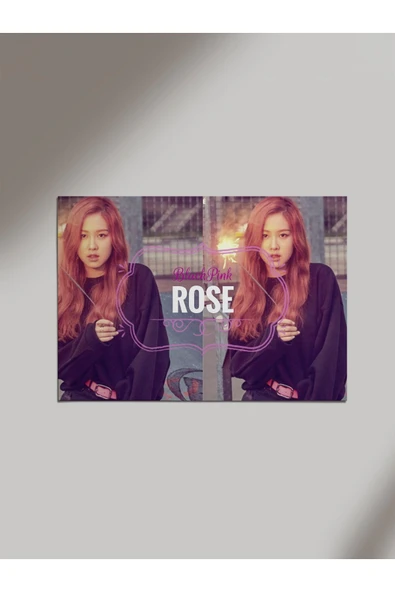 Panorama Ajans Black Pink Blackpink Rose Hayran Fan Kız Ahşap Poster Tablo ürün görseli 1