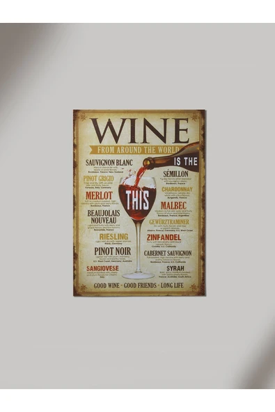 Panorama Ajans Wıne Ahşap Poster Tablo ürün görseli 1