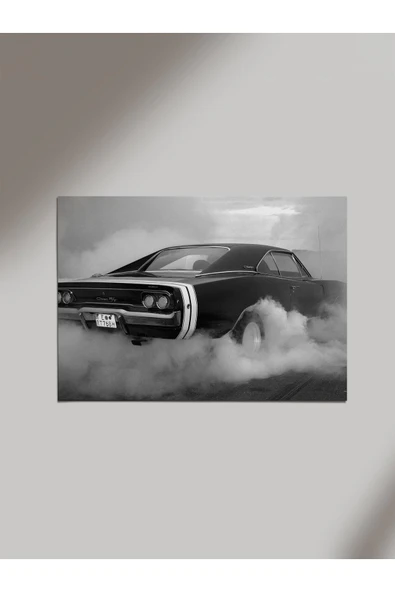 Panorama Ajans Dodge Charger Muscle Car Ahşap Poster Tablo ürün görseli 1