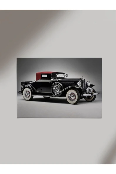 Panorama Ajans Rolls Royce Old Vintage Retro Araba Ahşap Poster Tablo ürün görseli 1