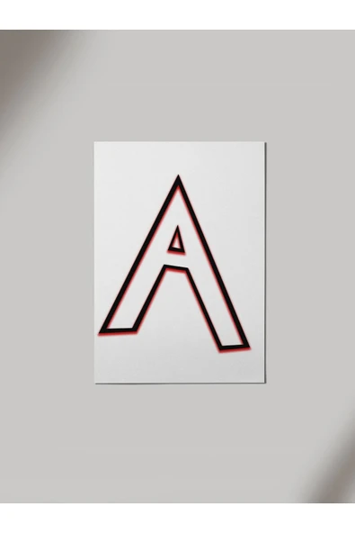 Panorama Ajans A Harfi Ahşap Poster Tablo ürün görseli 1