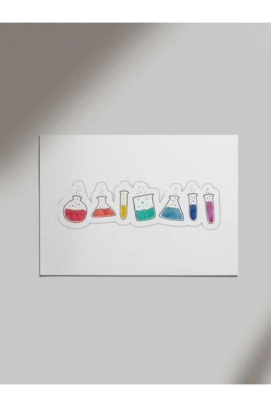 Panorama Ajans Deney Tüpü Sticker Tasarım Ahşap Poster Tablo ürün görseli 1