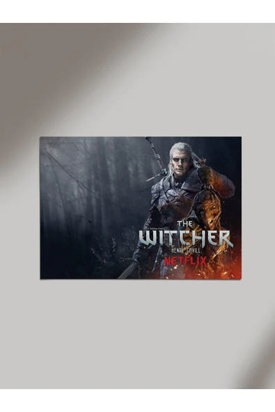 Panorama Ajans The Witcher Cadı Netflix Dizi Ahşap Poster Tablo ürün görseli 1