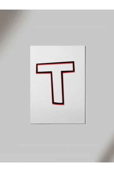 Panorama Ajans T Harfi Ahşap Poster Tablo ürün görseli 1