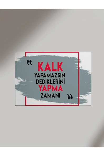 Panorama Ajans Motivasyon Sözlü Tasarım Ahşap Poster Tablo ürün görseli 1