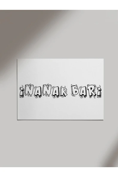 Panorama Ajans Komik Söz Lü Muhteşem Olan Benim Ahşap Poster Tablo ürün görseli 1