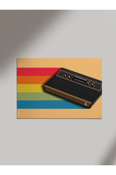 Panorama Ajans Nintendo Atari Retro Tasarım Ahşap Poster Tablo ürün görseli 1