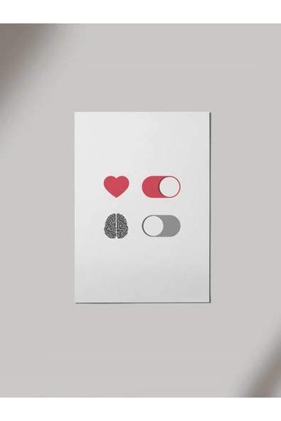 Panorama Ajans Heart Brain Ahşap Poster Tablo