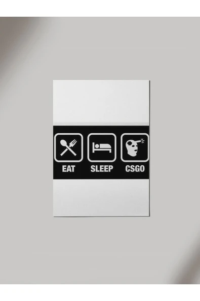 Panorama Ajans Csgo Hastalarına Gamer Arkadaşlara Hediye Sticker Ahşap Poster Tablo ürün görseli 1