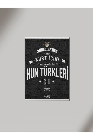 Panorama Ajans Hun Türkleri Ahşap Poster Tablo ürün görseli 1