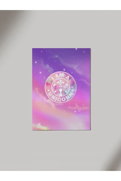 Panorama Ajans I Am A Unicorn Pink Ahşap Poster Tablo ürün görseli 1
