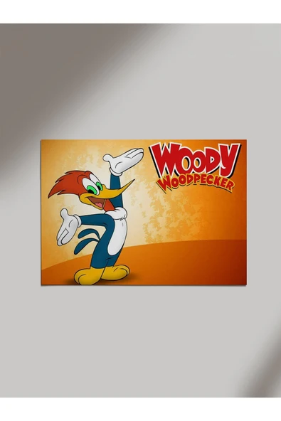 Panorama Ajans Woody Woodpecker Ağaç Kakan Çizgi Film Doksanlar Ahşap Poster Tablo ürün görseli 1