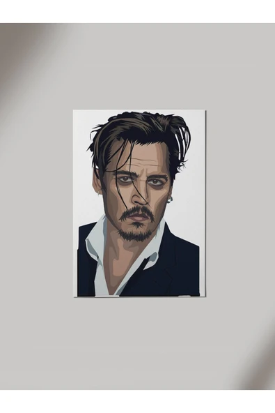 Panorama Ajans Johnny Depp Ahşap Poster Tablo ürün görseli 1