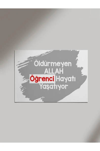 Panorama Ajans Komik Sözlü Tasarım Öğrenci Hayatı Ahşap Poster Tablo ürün görseli 1