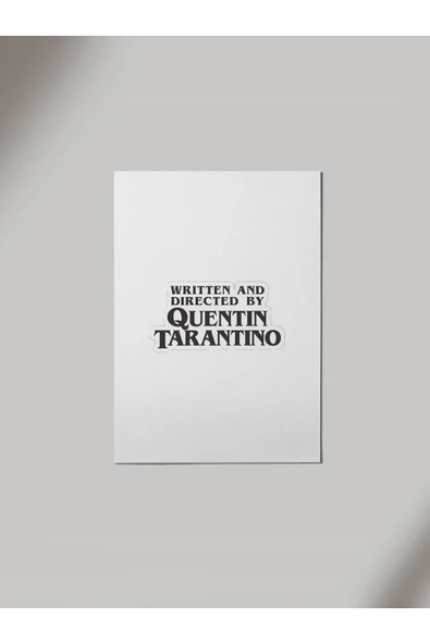 Panorama Ajans Yazan Yöneten Quentin Tarantino Ahşap Poster Tablo ürün görseli 1