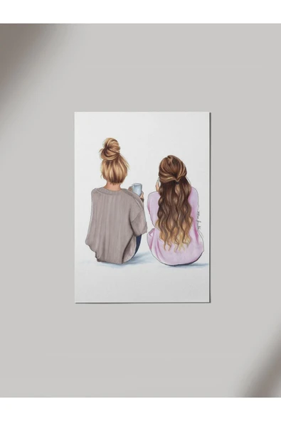 Panorama Ajans Best Friend Forever Ahşap Poster Tablo ürün görseli 1