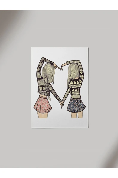 Panorama Ajans Best Friend Ahşap Poster Tablo ürün görseli 1