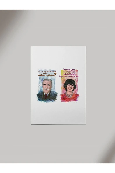 Panorama Ajans Ayşen Guruda Hulusi Kentmen Ahşap Poster Tablo ürün görseli 1