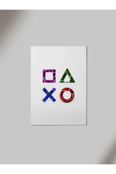 Panorama Ajans Oyun Konsolu Tuş Kombinasyonu Ahşap Poster Tablo ürün görseli 1